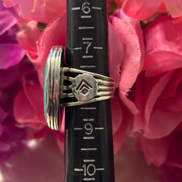 Silpada ‘Tumbled Turquoise’ Sterling Silver Bold Statement Ring R2017 Size 8 - Picture 13 of 15